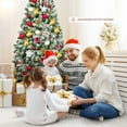 thumbnail image 4 of Gymax 6ft Snow Flocked Christmas Tree Hinged Artificial Pine Tree w/ Metal Stand, 4 of 10