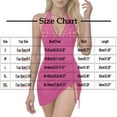 thumbnail image 3 of Mceream Women's Solid Color Onepiece Swimsuit Fashionable and with Cutout Bikini Swimsuit Black M, 3 of 9
