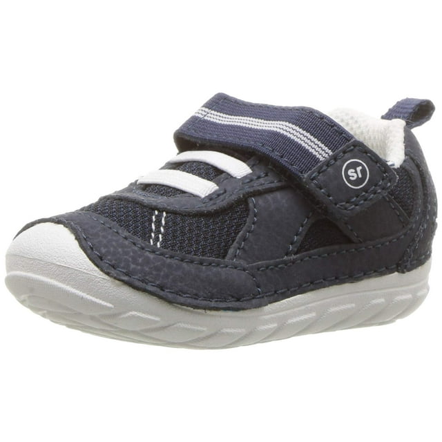 Stride Rite Chaussure de Sport Soft Motion Jamie pour Garçon, Bleu Marine/blanc, 3.5 Grand Tout-Petit