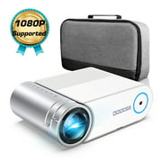 Projector, GooDee Video Projector, 1080P and 200" Supported Portable LCD Movie Projector with 50,000 Hrs Lamp Life