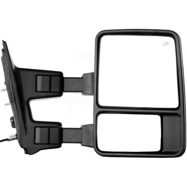 CCIYU Tow Mirror Car Mirror RH Right Black Towing Mirror Compatible with 2008-2016 for F250 for F350 for F450 for F550 Super Duty Truck with Manual Adjusted No Heated Turn Signal Light
