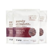 Purely Elizabeth Probiotic Granola, Chocolate Sea Salt, 3Ct-8Oz Bags