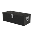 thumbnail image 3 of Tcbosik 30 inch Aluminum Tool Box with 2 Keys, Outdoor RV Storage Organizer with Side Handle, Trailer Storage Organizer, Black, 3 of 9