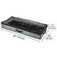 thumbnail image 4 of mDesign Fabric Under Bed Storage Organizer, Zippered, 2 Pack - Dark Gray/Black, 4 of 8