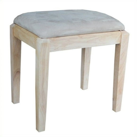 International Concepts Home Accents Unfinished Vanity Bench