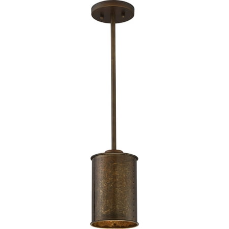 

Mini Pendants 1 Light With Weared Brass Finish A19 Incandescent 6 inch 60 Watts