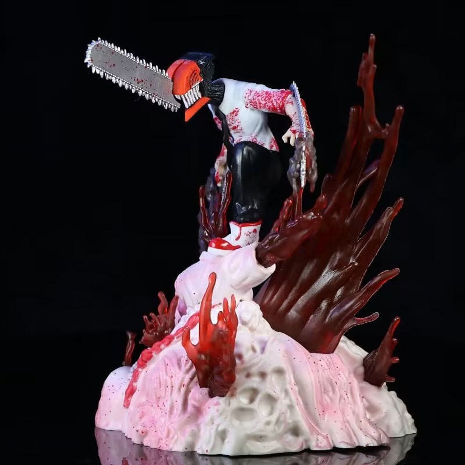 Denji Figure（7" Scale）PVC Statue Anime Figures Action Chainsawman Model Collection Decoration.Multicolor
