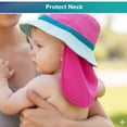 thumbnail image 6 of Aqua SwimSchool Sunshade Legionnaire Bucket Hat with Sun Shield for Infants, Pink, 6 of 7