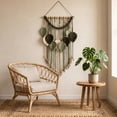 thumbnail image 5 of LEHOZIHEQ Wall Hanging Tapestry, Boho Sage Green Leaf Wall Decor, Large Wall Tapestry, Handmade Soft Woven, Earthy Bedroom Dorm Living Room Apartment Home Decor, 5 of 7