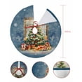 thumbnail image 7 of Blue Christmas Tree Christmas Tree Skirt 48 Inches Large Christmas Skirt Tree, White Snowflake Watercolor Funny Winter Tree Skirt Christmas Decorations for Fireplace Party Holidays Indoor Outdoor, 7 of 7
