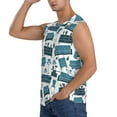 thumbnail image 3 of Haiem Men's Modern Furniture Print Tank Tops Summer Sleeveless Cut Off Workout T-Shirts Fitness Vest Athletic Undershirts-Small, 3 of 8
