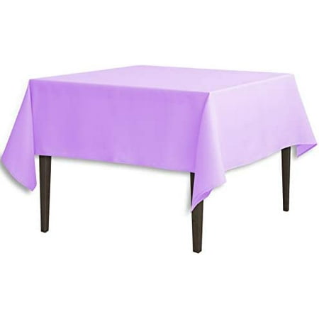 

Linentablecloth 70-Inch Square Polyester Tablecloth Lavender
