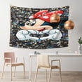 thumbnail image 2 of Tapiz de pared de Mickey Mouse, decoración de pared para el hogar, arte de pared para niños, niñas, decoración de dormitorio, sala de estar, 60 x 40 pulgadas, 2 of 8