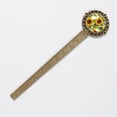 thumbnail image 2 of Sunflower Book Accessories: Lace Bookmark in Antique Bronze - a Gift for Readers and Book Lovers, 2 of 5