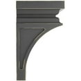 thumbnail image 3 of Ekena Millwork 4"W x 4 3/4"D x 8"H Small Nevio Wood Vintage Decor Corbel, Black, 3 of 6