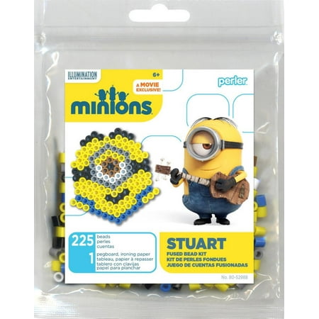 Beads 80-52988 Minions Stuart Activity Trial Size Kit, YellowIncludes: 225 Beads, 1 Pegboard, Pattern Sheet, Instructions and Ironing Paper By