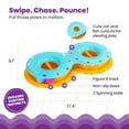 thumbnail image 3 of Catstages Meowsome Infinity Ball Track for Cats, Figure-8 Shaped, Compatible with 2-in-1 Topper Toys, Blue, 3 of 5