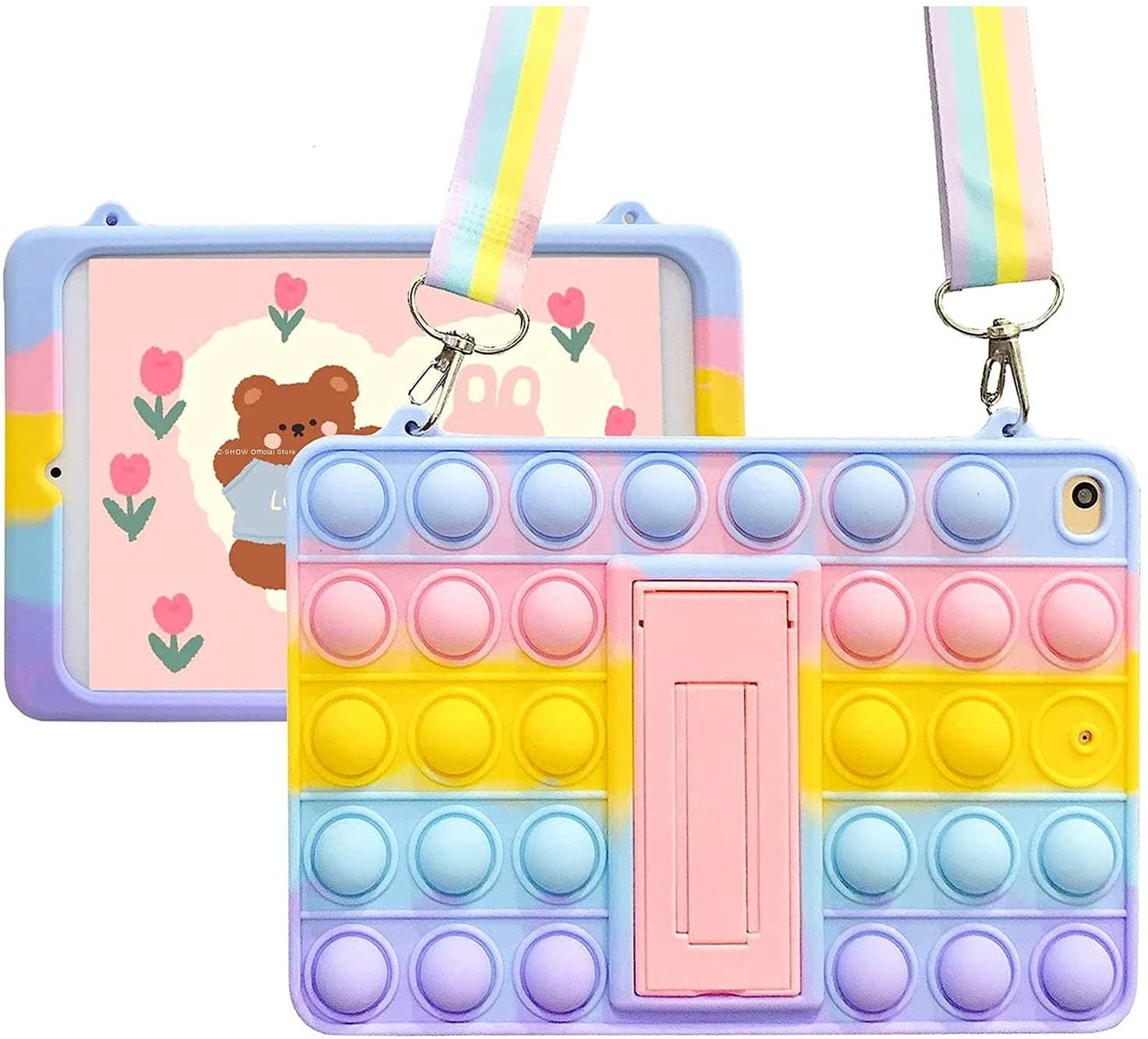 XZC Push Pop Fidget Toys Case For IPad 2019/2020/2021 (7th/8th