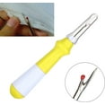 thumbnail image 4 of Thread Remover Kit, Stainless Steel Sewing Seam Rippers Scissor Nipper Tool for Sewing for Crafting(Lemon yellow), 4 of 5