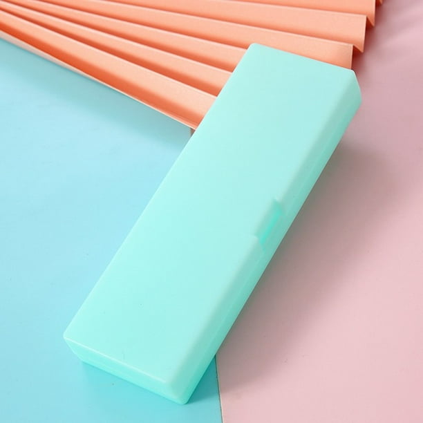 Estuche de lápices para estudiantes con personalidad de color puro, color macarrón, creativo, color caramelo