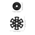 thumbnail image 2 of PAMINGONO 12Ud Cubiertas De Para Puntas De Bastones Resistentes Para Uso En Senderismo Negro, 2 of 8