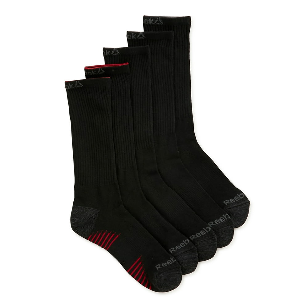 Reebok Reebok Men's Crew Sock, 5 Pack