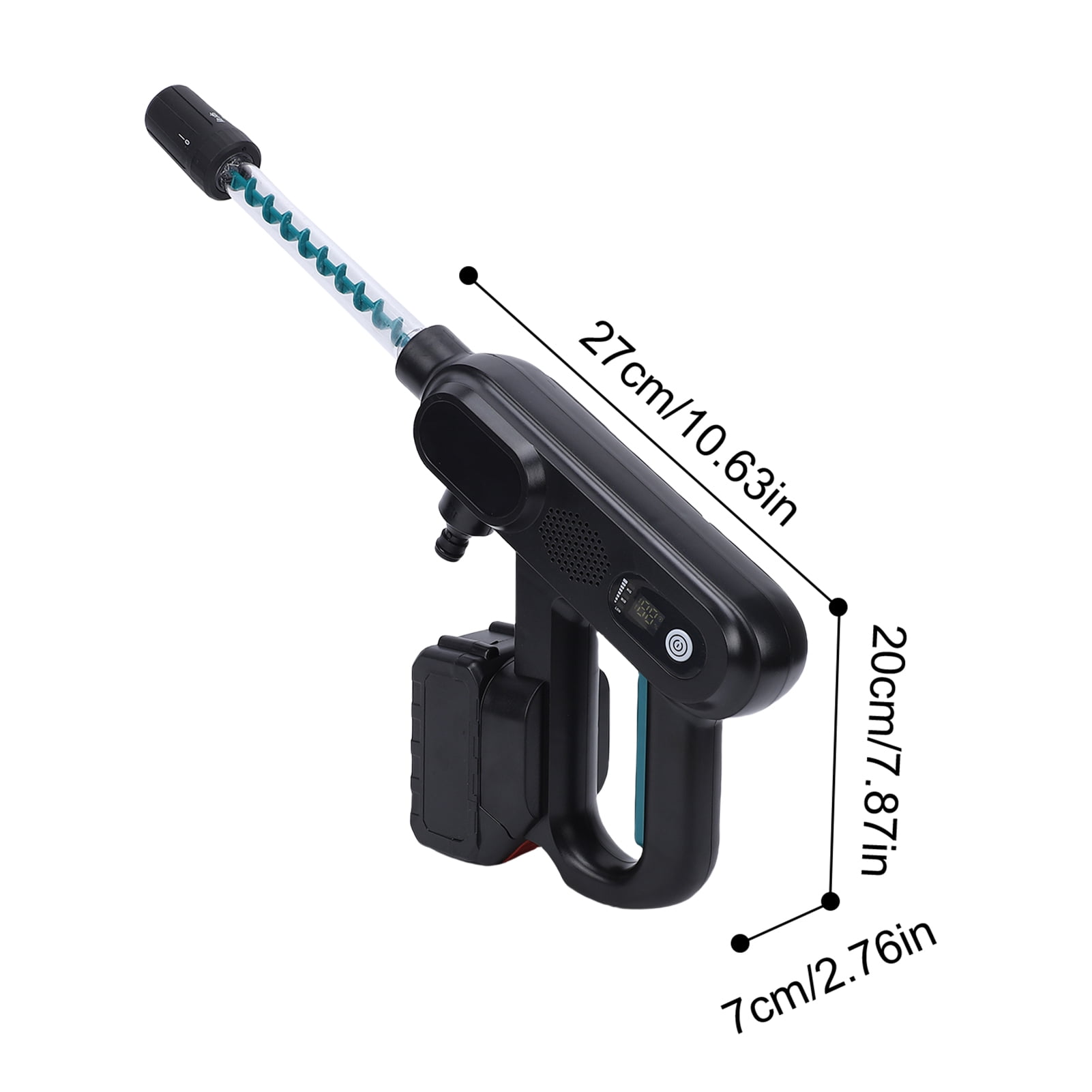 Rechargeable Car Cleaning Tool for Home Use Cordless Portable Brushless Power Washer for Car Patio Garden Outdoor with Foam Cannon Batteries and Charger