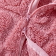 thumbnail image 5 of CYRBOKO Nowborn Boys Girls Fleece Pajamas One-pieces, Fall Thermal Unisex Sleepwear Long Sleeve Zipper One-piece Pink Size 0-3 Months, 5 of 7