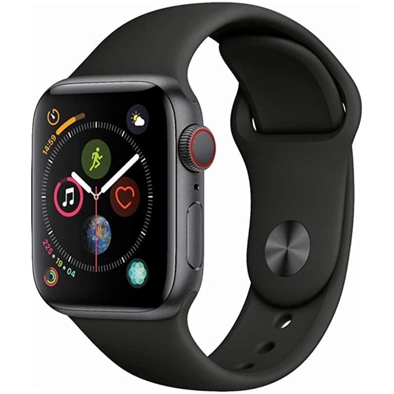 Restored Apple Watch Series 4 (GPS+Cellular, 40mm) - Space
