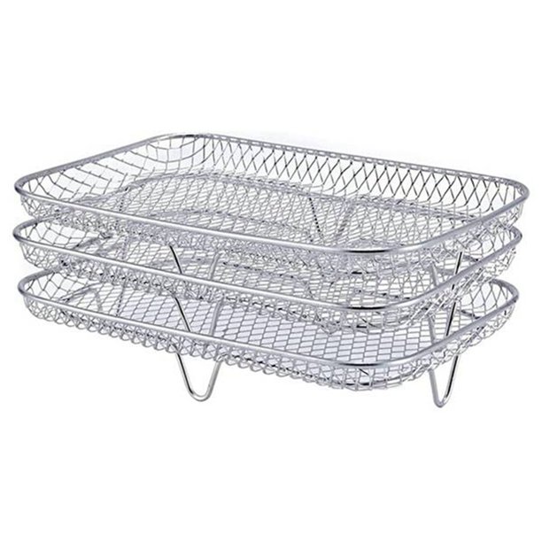 Rack for Dual Airfryers, Double Baskets Air Fryers Dehydrator Racks for