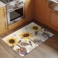 thumbnail image 2 of 2x3 Ft Entryway Area Rug, Sunflower Kitchen Rug Runner Washable Floor Mat, Yellow Summer Botanical Floral Farmhouse Non Slip Indoor Door Mat Throw Carpet for Bathroom Living Room Bedroom, 2 of 8