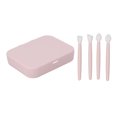 thumbnail image 2 of Juego de 4 brochas de maquillaje de silicona reutilizables y portátiles para sombras de ojos, brochas de labios de silicona con espejo HD para maquillaje., 2 of 14