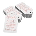 thumbnail image 2 of Inkdotpot Pack Of 100 Real Rose Gold Foil Paper Tags ThankYou For Celebrating The Mother To Be Baby Shower Favor Hang Tags, 2 of 6