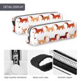 thumbnail image 4 of Yiaed Dachshund Walking Print Leather Pencil Case - Leather Pen Pencil Holder - Elegant & Practical Pencil Pouch for Work & Office, 4 of 7
