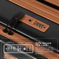 thumbnail image 5 of New York Xpress 3 Piece Hardside Luggage Set Expandable Front Opening Suitcase with TSA Lock, 20/24/28in, Black, Cy2431, 5 of 10