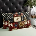 thumbnail image 4 of American Flag Throw Pillow Covers, Texas Star Farmhouse Sunflowers Blue Red Soft Breathable Pillow Cases with Invisible Zipper for Sleeping, Standard Pillowcases for Couch Bed Sofa Chair 20x26 Inches, 4 of 6