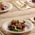 thumbnail image 2 of Serving 7" Disposable White Salad Plastic Plates - Durable & Eco-Friendly - Perfect for Restaurants, and Elegant Parties - Hassle-Free Cleanup - 400 Counts, 2 of 4