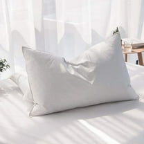 Luxury Feathers Down Pillows Queen Size Set of 2, Hotel Quality Fluffy Bed Pillows, Soft Pillows for , Organic Cotton Cover(20x28”, Pack of 2)