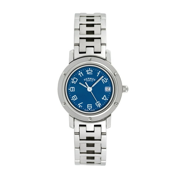 Pre-Owned Hermes Ladies Clipper 24mm Stainless Steel Wristwatch