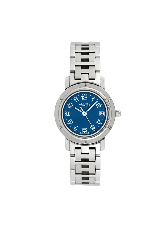 Pre-Owned Hermes Ladies Clipper 24mm Stainless Steel Wristwatch