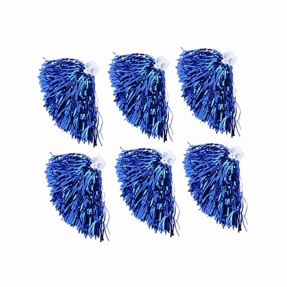 Pompones para porristas, accesorios para fiestas de baile deportivo (azul)