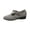 Gray, variant on Willtoo Women Vintage T-Strap Faux Suede Wedge Flats Adjustable Buckle Low Heel Mary Jane Shoes Soft Non-Slip Retro Casual Walking Shoes