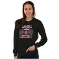 thumbnail image 4 of Breast Cancer My Mom is an Angel Long Sleeve TShirt Men Women Brisco Brands X, 4 of 6