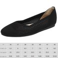 thumbnail image 2 of Zapatos planos de punto para mujer, zapatillas de ballet informales, zapatos planos de malla antideslizantes para el trabajo y la oficina, 2 of 9