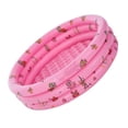 thumbnail image 2 of Inflatable Kiddie Pool Cartoon Patterns Small Inflatable Pool for Kids, Summer Fun Paddling Pool 31.50 x 13.78inch Inflatable Kiddie Pool Swimming Pool Pit Ball Pool (Pink), 2 of 8