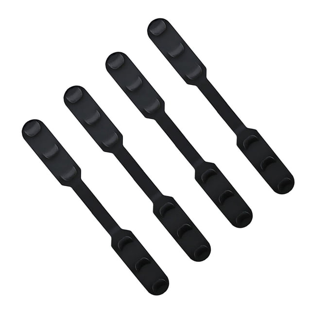 OULII 4Pcs Mask Rope Buckle Black Elastic Adjustable Band Accessories for Daily Use Durable Material
