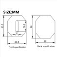 thumbnail image 3 of 2X Japanese Kitchen Knives Chef's Knife Replacement Octagonal Wooden Handle,2 x octagonal knife handle, 3 of 4