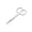A, variant on Fmnung Stainless Steel Small Grooming Scissors, 3.5 Inch Eyebrow Nose Beard Mustache Eyelash Trimming Shears, Curved and Straight Tip Set for Men Women, Portable Travel