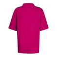 thumbnail image 3 of Polo Shirts for Women Summer Collared Short Sleeve Work Tops Business Casual Dressy Button Down Blouses,2XL, 3 of 4