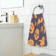 thumbnail image 6 of Dreamtimes Halloween Ghost Pumpkin Cotton Hand Towel Set of 2, Highly Absorbent Soft Fingertip Towels for Bathroom Kitchen Hotel Gym Spa, 16 x 28 Inch, 6 of 7